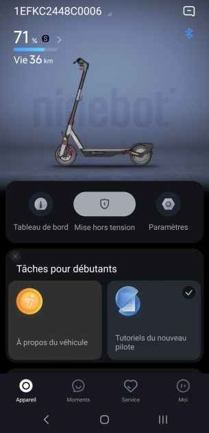 Ninebot F3 Pro E application Segway 1