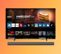 Philips Ambilight 65PUS8209 + barre de son TAB4208 // Source : Frandroid