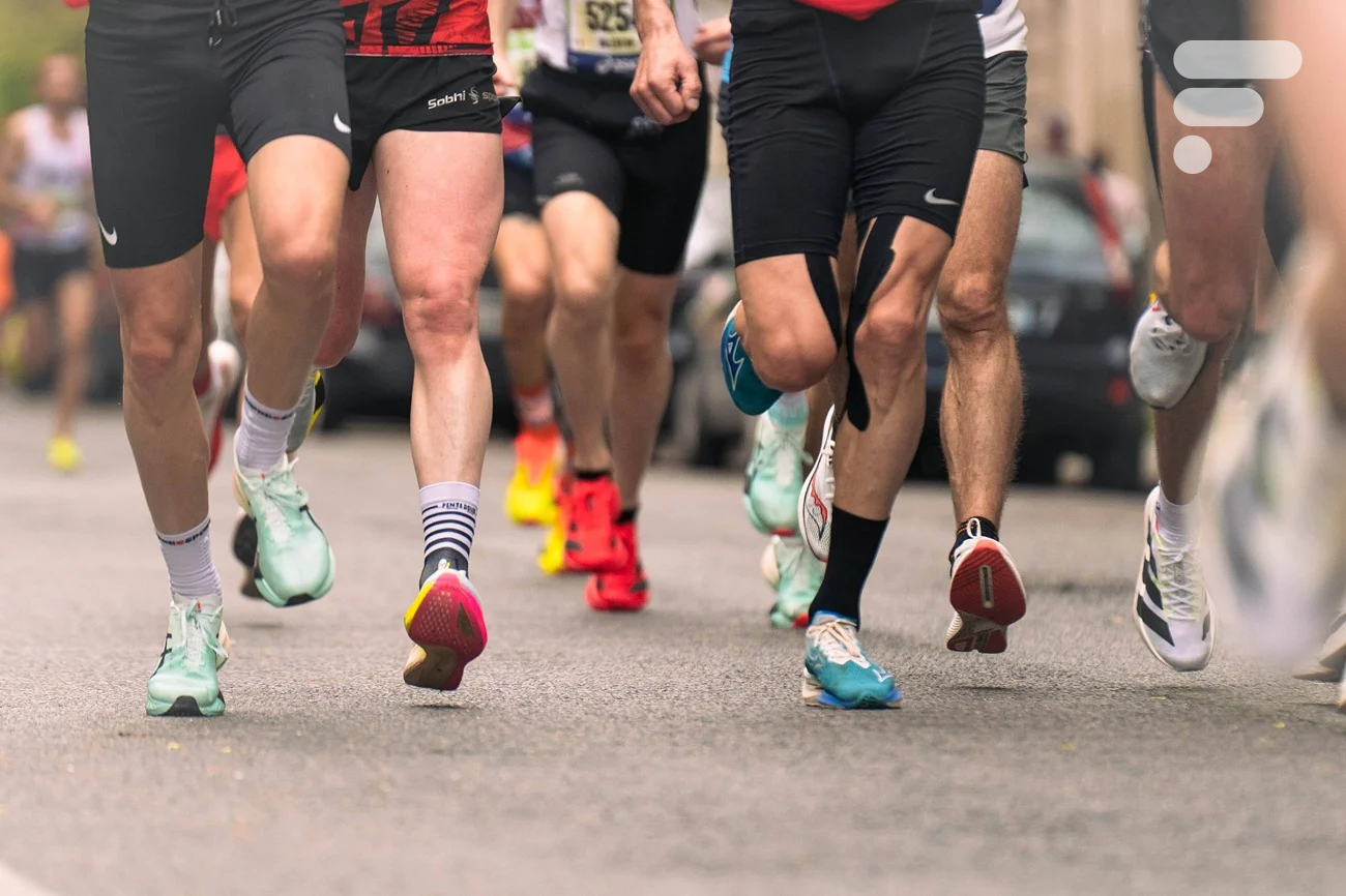 Des marathoniens lors du marathon de Paris 2025