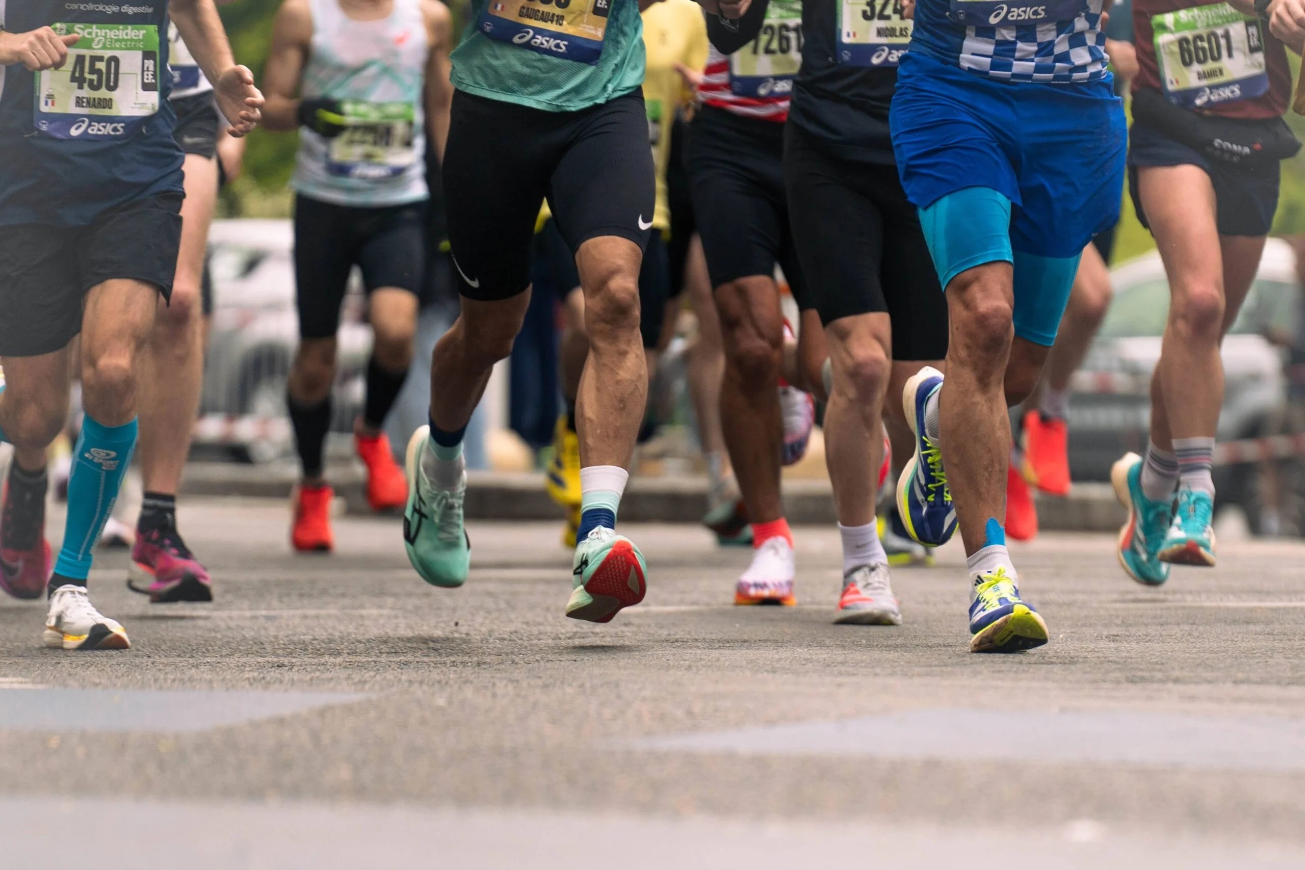 Des marathoniens lors du marathon de Paris 2025