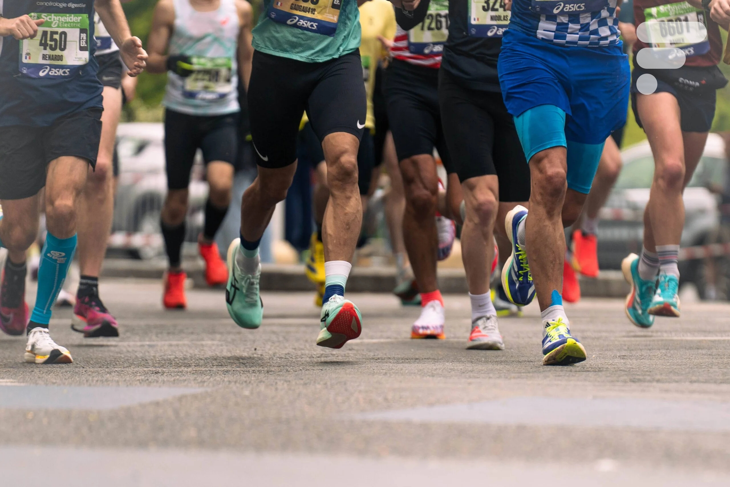 Des marathoniens lors du marathon de Paris 2025