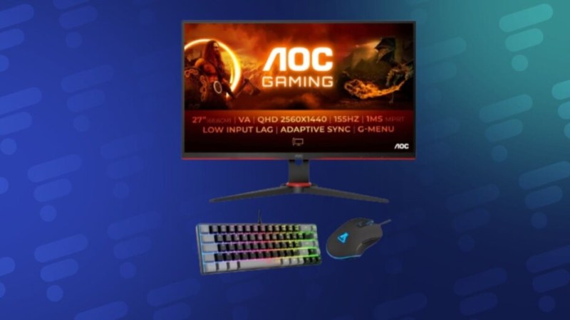 Avis aux gamers, ce pack écran PC QHD de 27 pouces avec clavier + souris est à prix canon 
