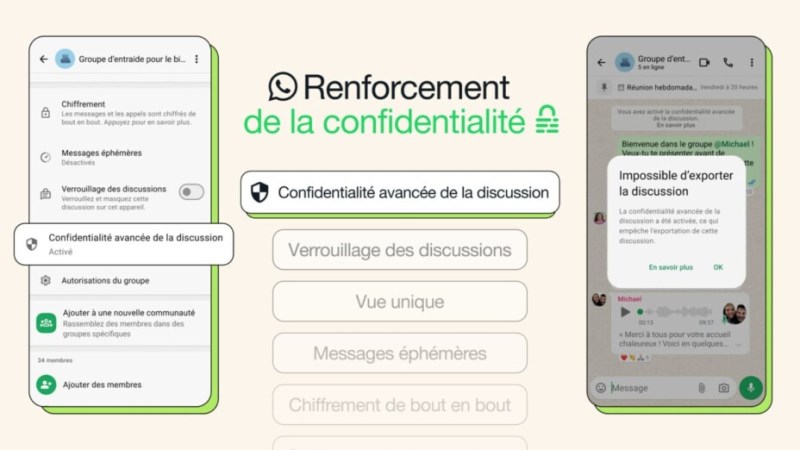 Ne laissez plus vos conversations WhatsApp fuiter avec cette nouvelle fonction Ne laissez plus vos conversations WhatsApp fuiter avec cette nouvelle fonction
