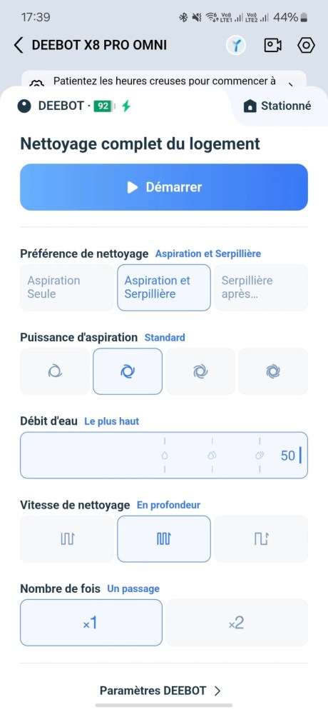 Screenshot Ecovacs Deebot X8 Pro Omni 1