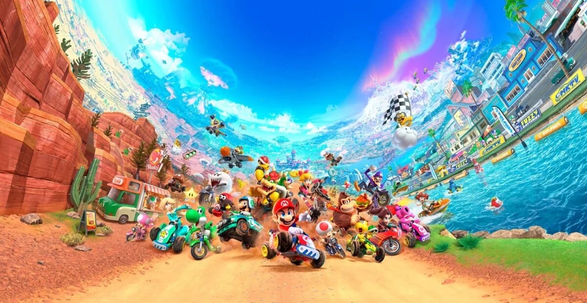 Obra de arte mundial de Mario Kart