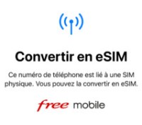 Il sera bientôt possible de convertir une SIM en eSIM sur iOS avec Free Mobile.