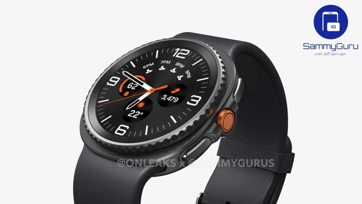 Rendu 3D de la Samsung Galaxy Watch 8 Classic