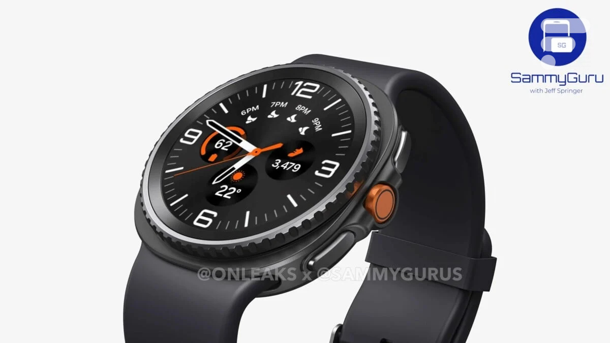 Rendu 3D de la Samsung Galaxy Watch 8 Classic