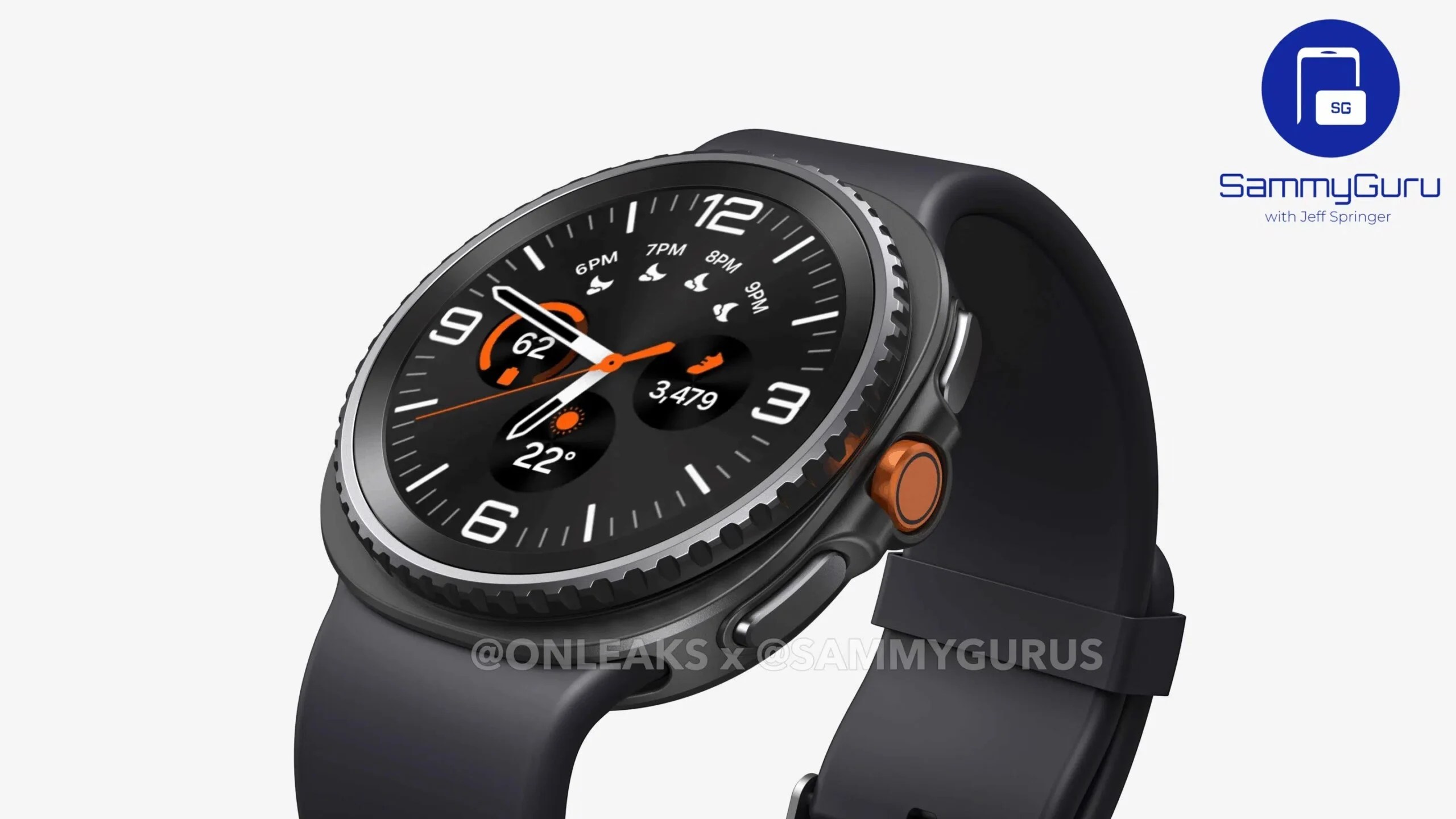 Rendu 3D de la Samsung Galaxy Watch 8 Classic