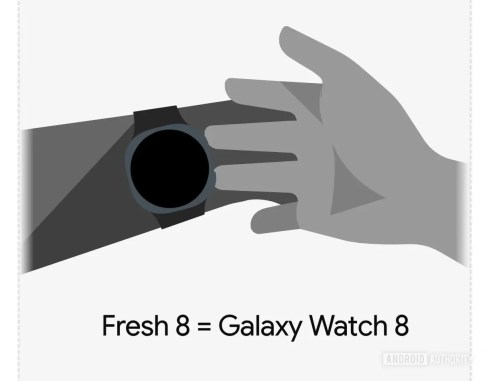 Design supposé de la Samsung Galaxy Watch 8 // Source : AssembleeDebug / Android Authority