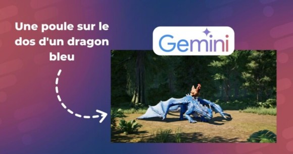 « Une poule sur le dos d’un dragon bleu » : j’ai généré une vidéo avec la nouvelle IA ultra puissante de Google, voici le résultat