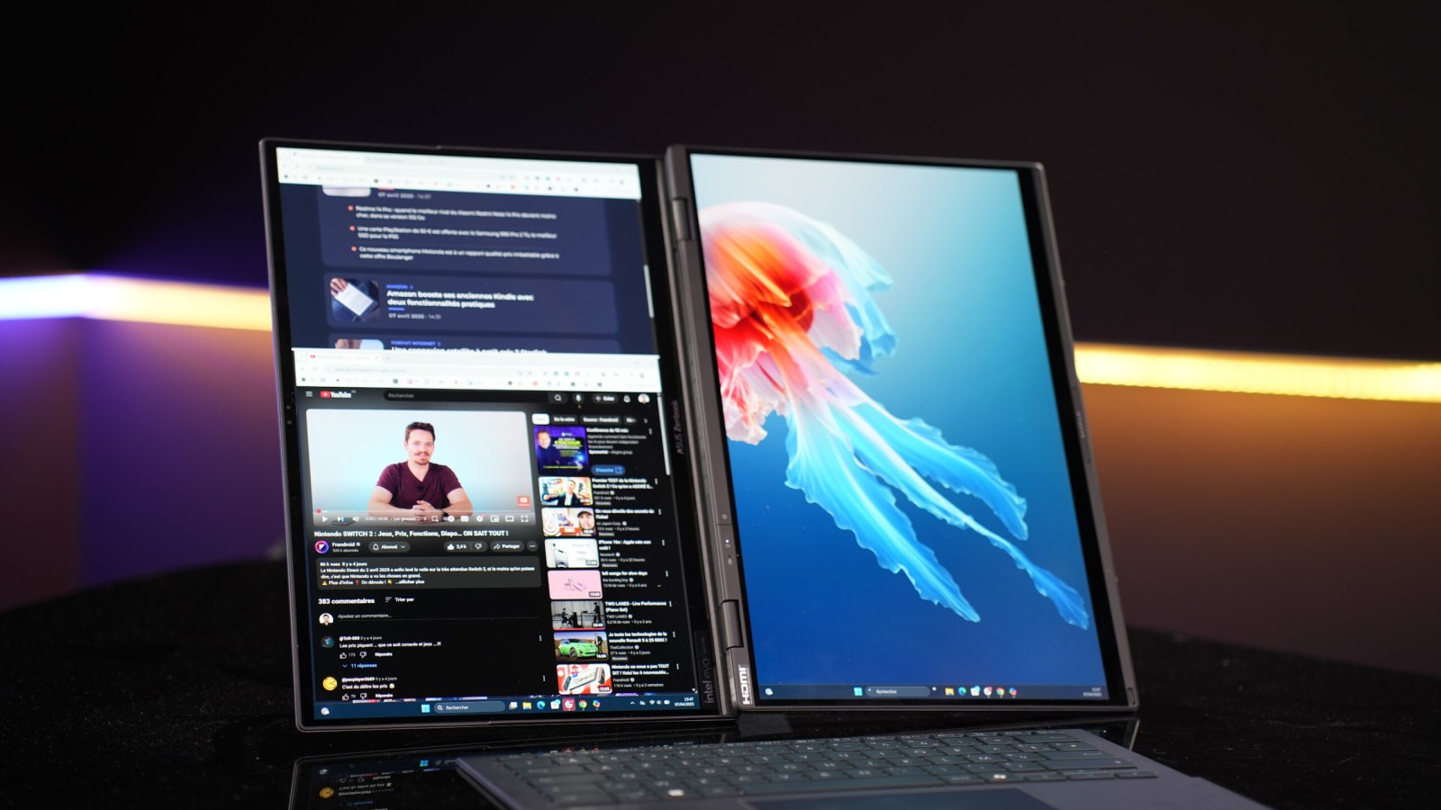 Ce laptop Asus innovant avec ses deux Ã©crans tactiles OLED 3K et 400 â‚¬ de rÃ©duction est...