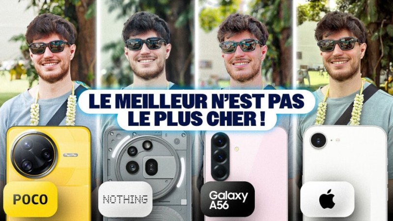 iPhone 16e / Samsung A56 / Nothing (3a) Pro / Poco F7 Ultra- Le MEILLEUR SMARTPHONE en photo est…