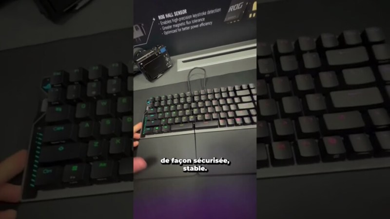 ROG Falcata : clavier coupé en 2, confort multiplié ?!