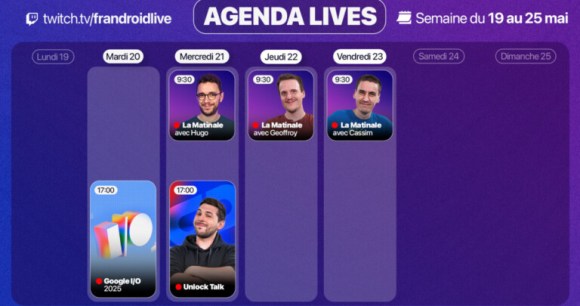 Frandroid sort le grand jeu cette semaine : un programme Twitch XXL marqué par la Google I/O et un double duplex