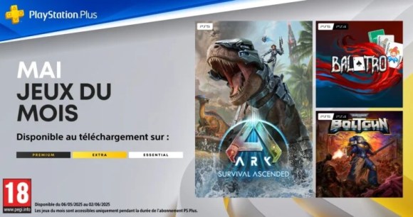 PS Plus mai 2025