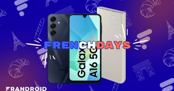 Ce pack Samsung Galaxy A16 5G + batterie externe 10 000 mAh est le super deal des French Days 