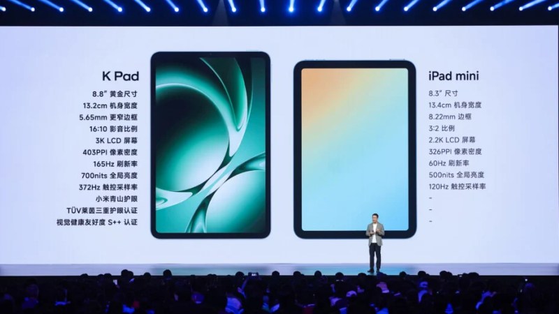 Xiaomi lance une offensive frontale contre l’iPad mini avec sa Redmi K Pad