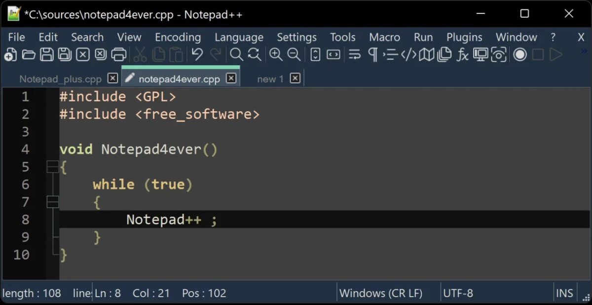 Télécharger Notepad++ gratuitement sur Windows, Windows, Windows et ...