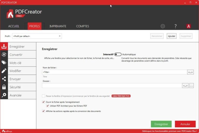 Télécharger PDFCreator gratuitement sur en ligne et Windows - Frandroid