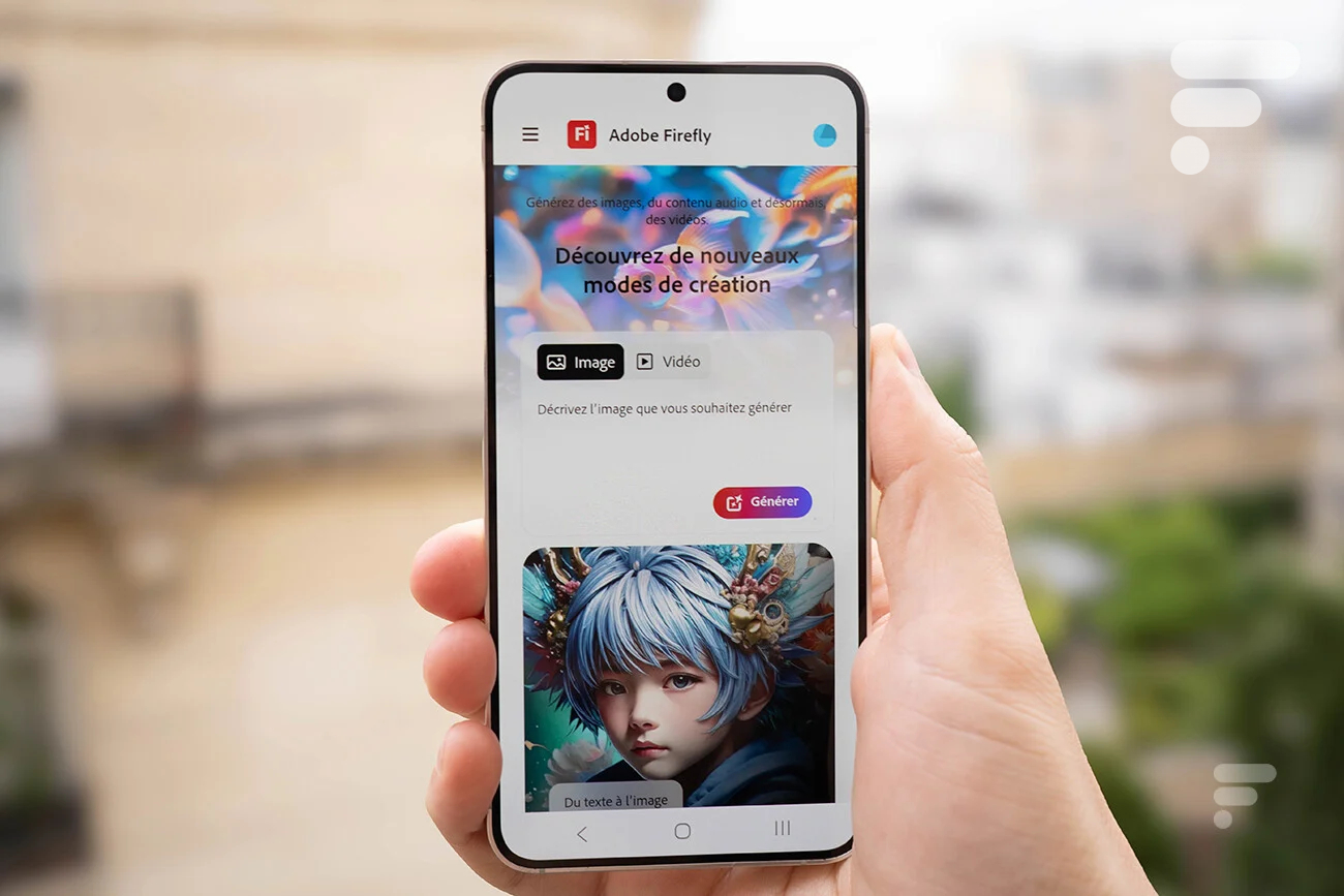 L'application Adobe Firefly sur mobile