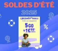 Le forfait Cdiscount Mobile 5 Go // Source : Frandroid