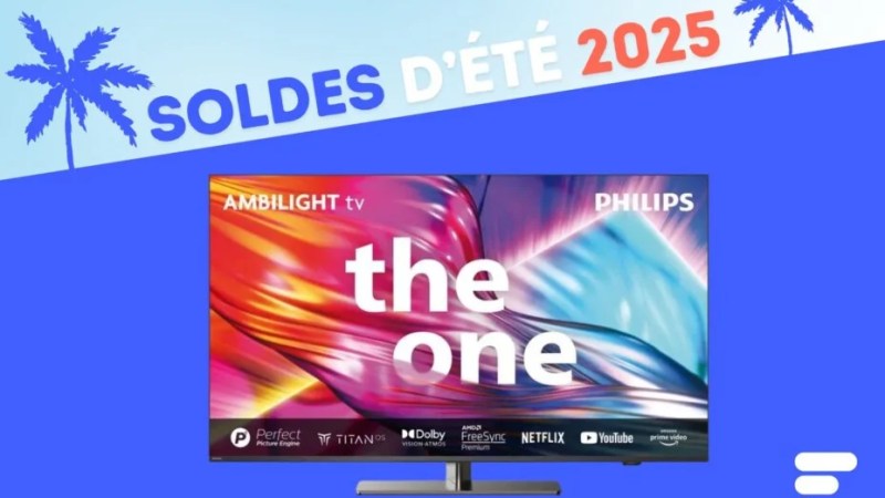 Ce téléviseur Philips 4K 120 Hz de 65″ soldé à -20 % propose une expérience immersive avec son système Ambilight, une exclusivité de la marque