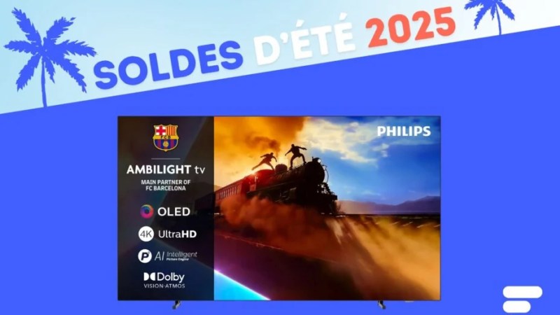 Le prix de ce nouveau TV OLED 65″ Philips avec Ambilight s’allège de 400 €, merci les soldes d’été