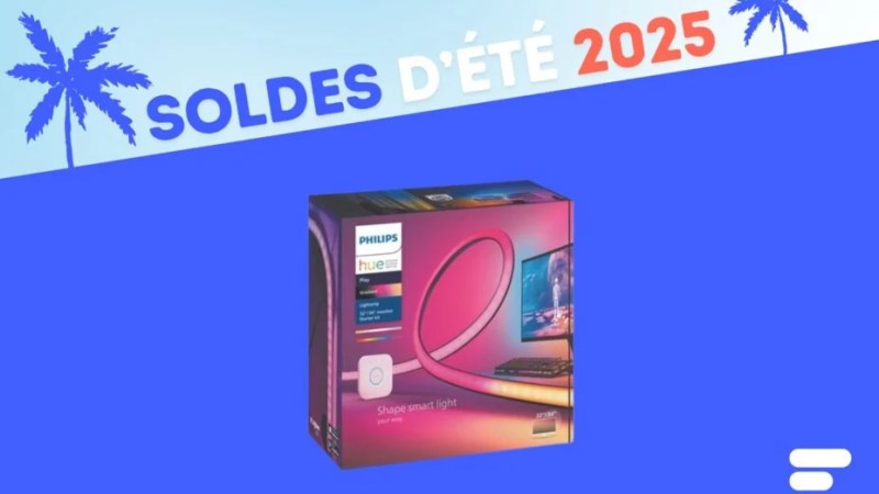 Ce ruban LED Philips Hue Play pour écran PC soldé à -55 % fait réagir la lumière avec le son pour être le PGM ultime de vos sessions