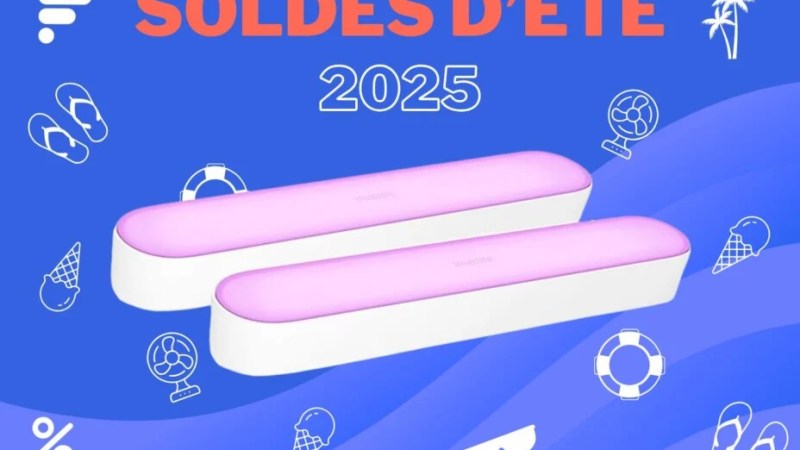 Quatre barres lumineuses Philips Hue Play pour quasi le prix de deux : c’est aussi ça les soldes