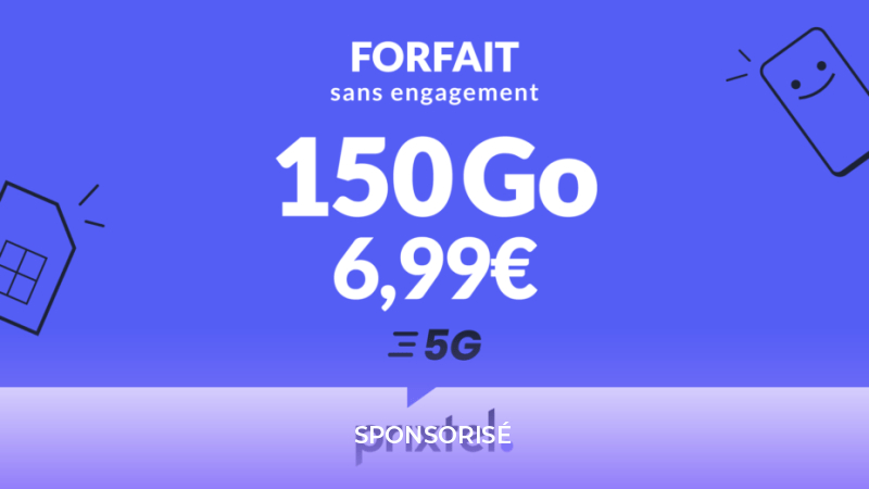 Avec ce généreux forfait mobile à 6,99 € par mois, dites adieu au compromis Avec ce généreux forfait mobile à 6,99 € par mois, dites adieu au compromis