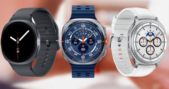 La Samsung Galaxy Watch 8, la Samsung Galaxy Watch Ultra et la Samsung Galaxy Watch 8 Classic // Source : Evan Blass