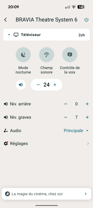 Sony Bravia Theatre System 6 // Source : Sylvain Pichot - Frandroid