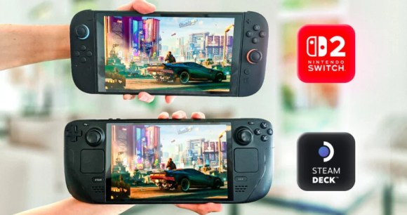 Cyberpunk 2077 sur Nintendo Switch 2 et sur Steam Deck.