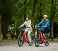 Ls vélos électriques en libre-service Voi. // Source : Voi