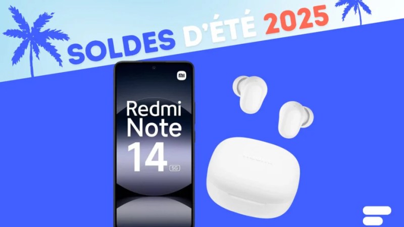 Le Xiaomi Redmi Note 14 5G devient un super deal des soldes dans ce pack incluant des Buds 6 Play