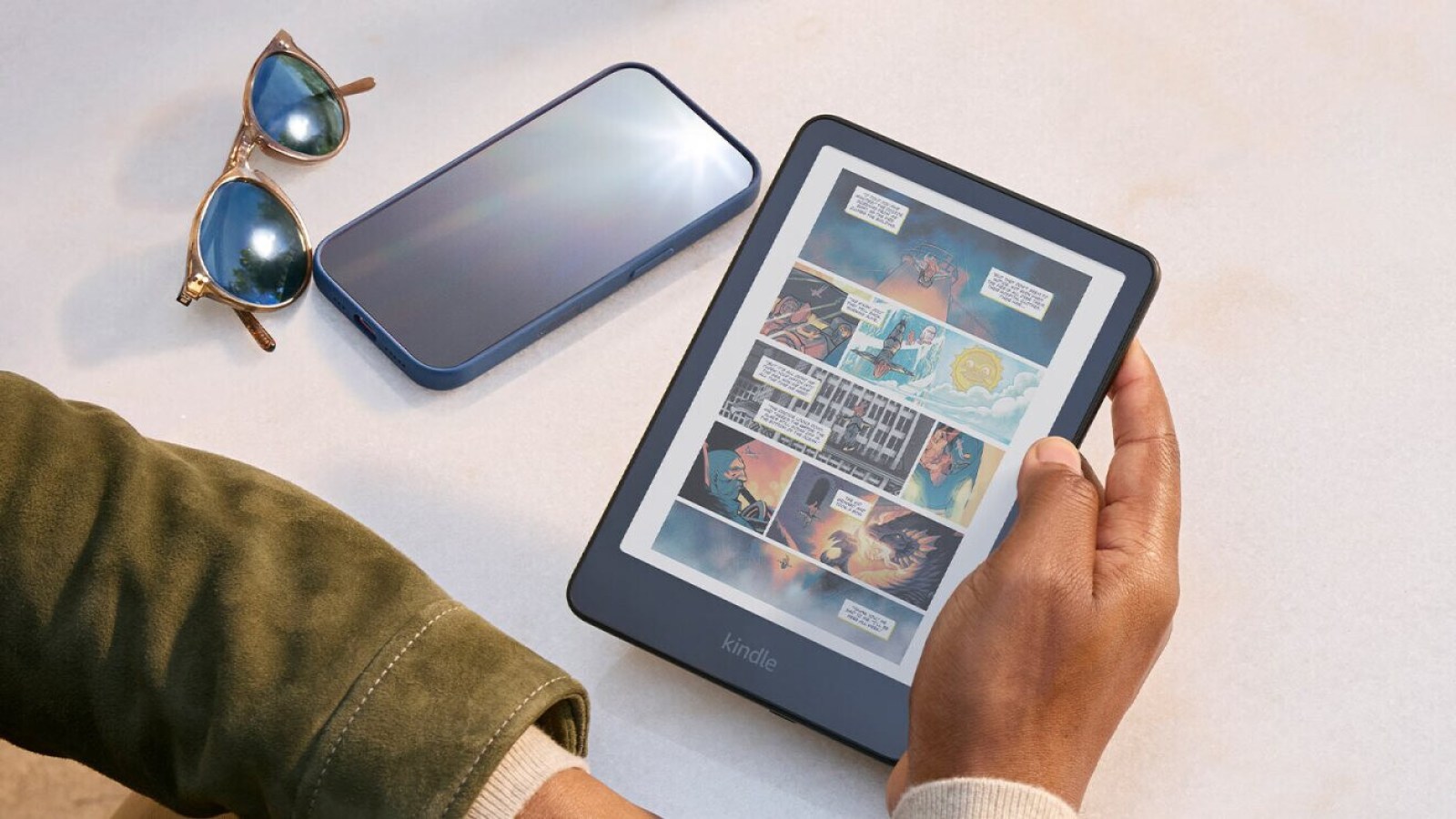 Amazon brade Ã  -31 % sa liseuse dotÃ©e dâ€™un Ã©cran couleur, la Kindle Colorsoft avec...