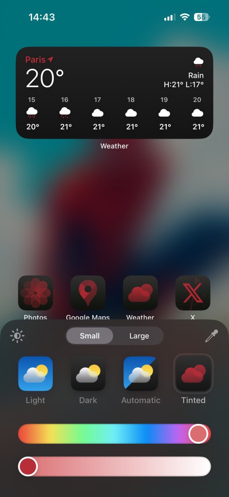 iOS est plus personnalisable que jamais // Source : Frandroid