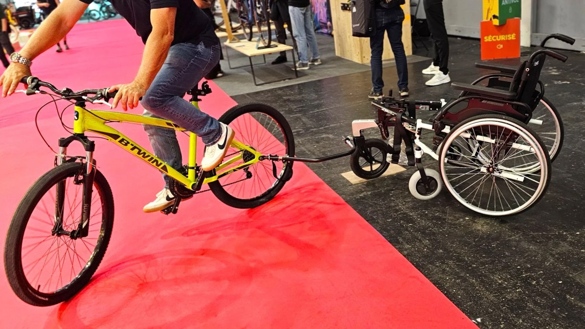 Mobipark remorque vélo PMR fauteuil Prodays 2025