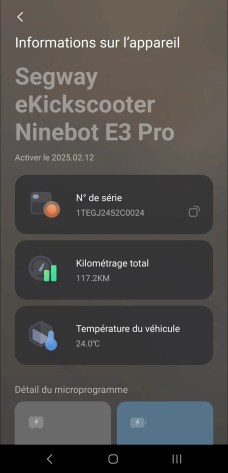 Ninebot E3 Pro E application infos