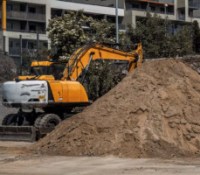 Image d'une tractopelle pour illustration.