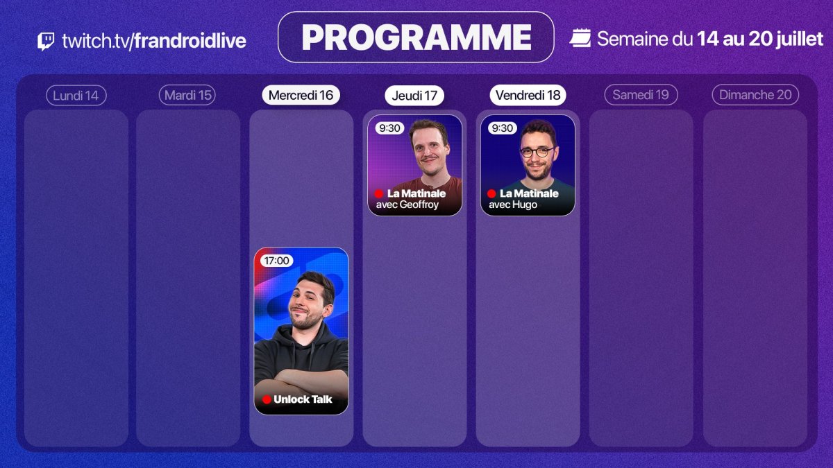 PROGRAMME LIVE TWITCH