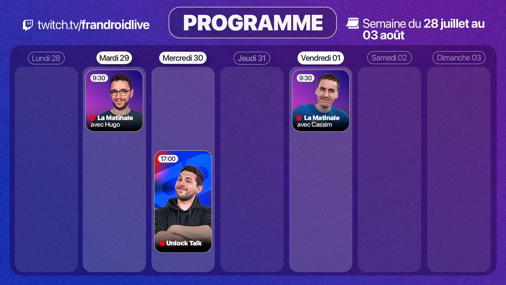 PROGRAMME LIVE TWITCH FRANDROID_16-9_2807