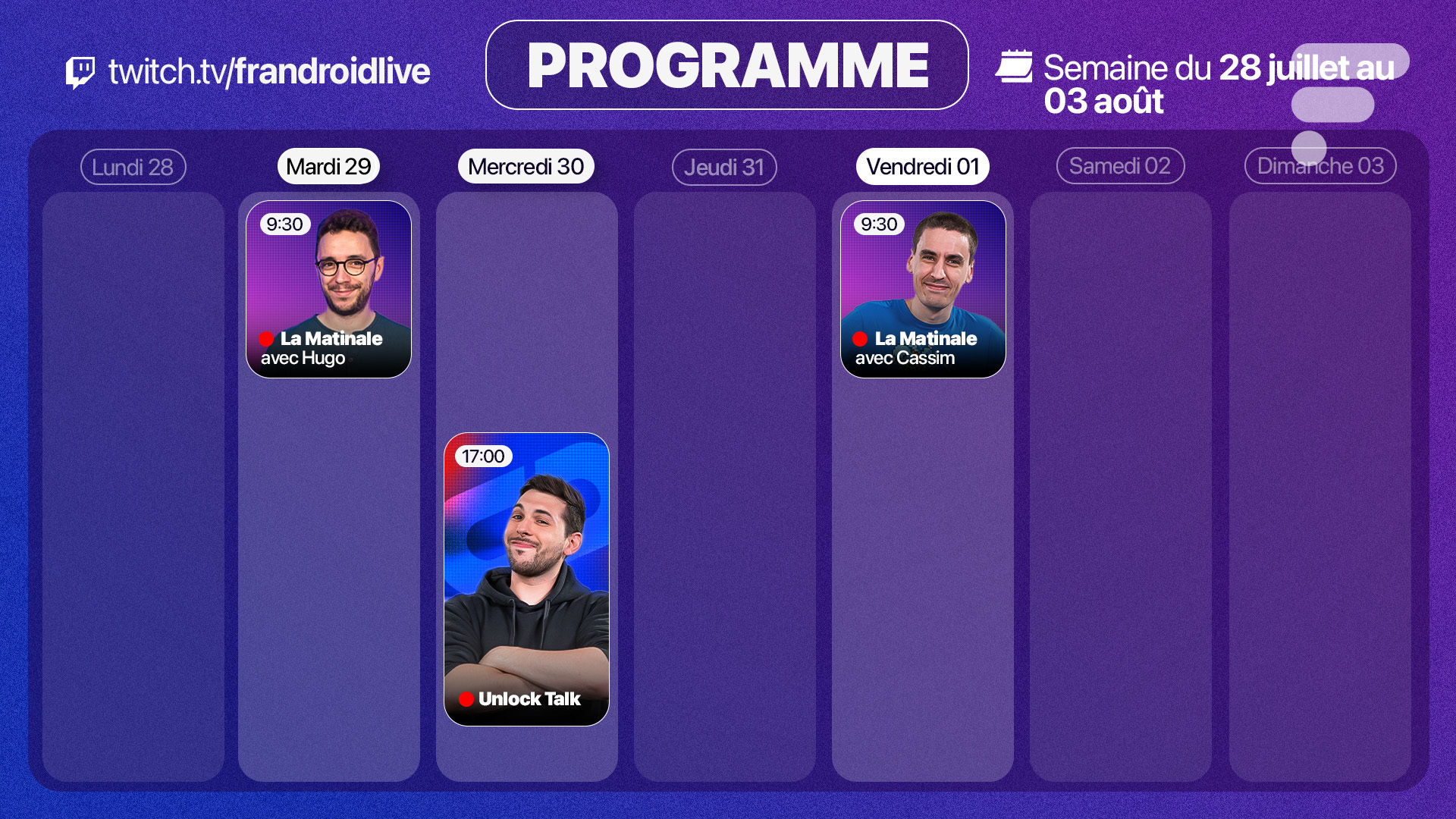 PROGRAMME LIVE TWITCH FRANDROID_16-9_2807