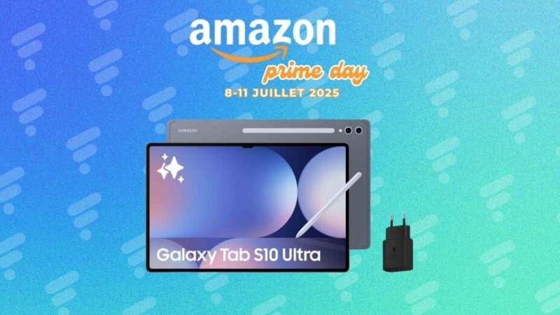 Galaxy Tab S10 Ultra : la plus musclée des tablettes Samsung perd 30 % de son prix lors du Prime Day