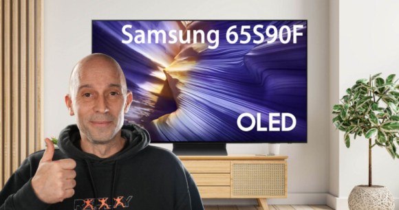 Test du TV Samsung 65S90F // Source : Frandroid