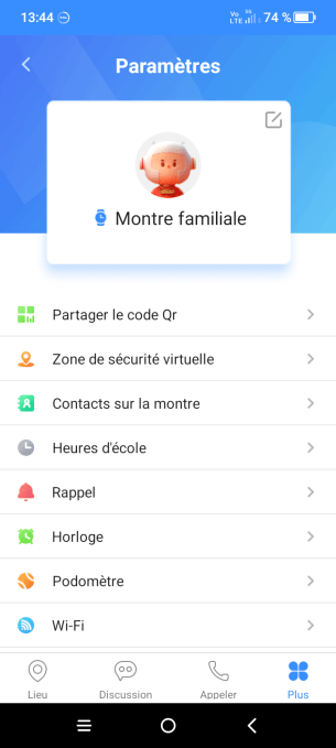 Kids Watch : l'application TCL Connect // Source : Frandroid