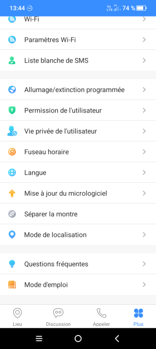 Kids Watch : l'application TCL Connect // Source : Frandroid