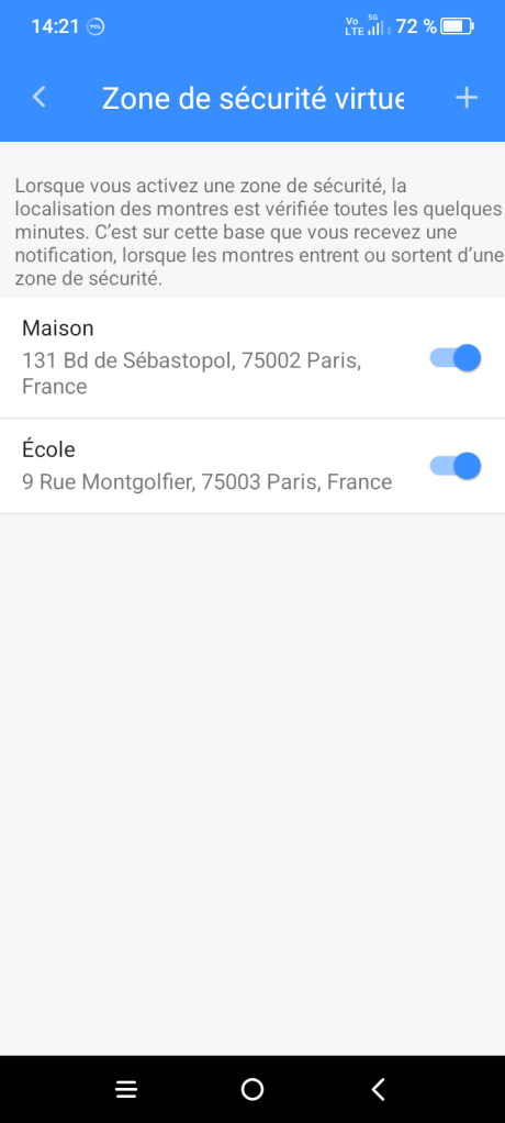 Kids Watch : l'application TCL Connect // Source : Frandroid