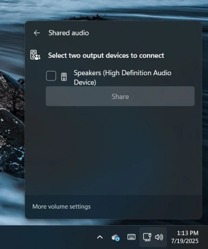Select-shared-audio